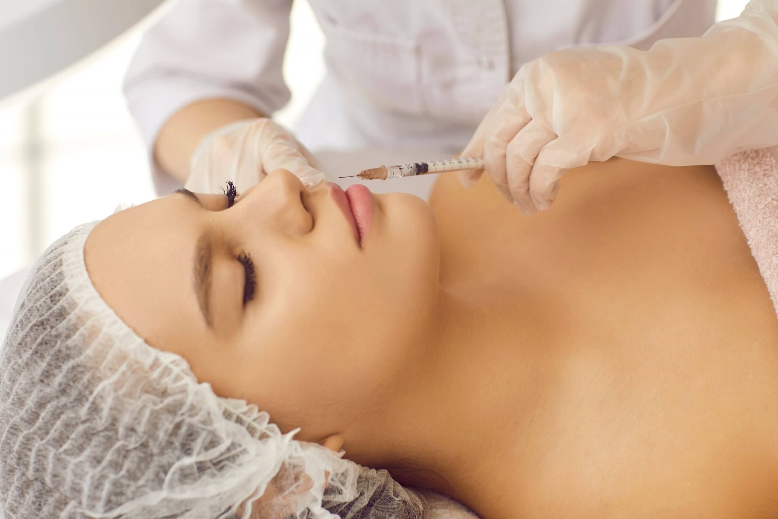 aesthetic Nurse Practitioner performs Botox injections